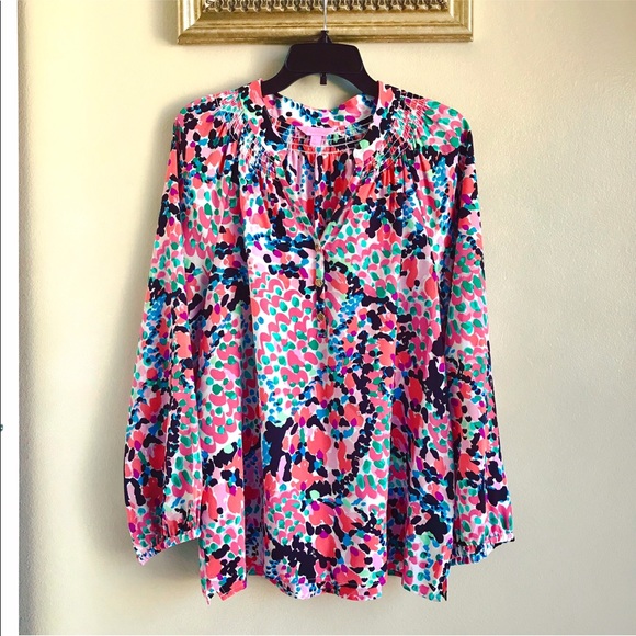 Lilly Pulitzer Tops - [Lilly Pulitzer] Elsa Silk Top #41773